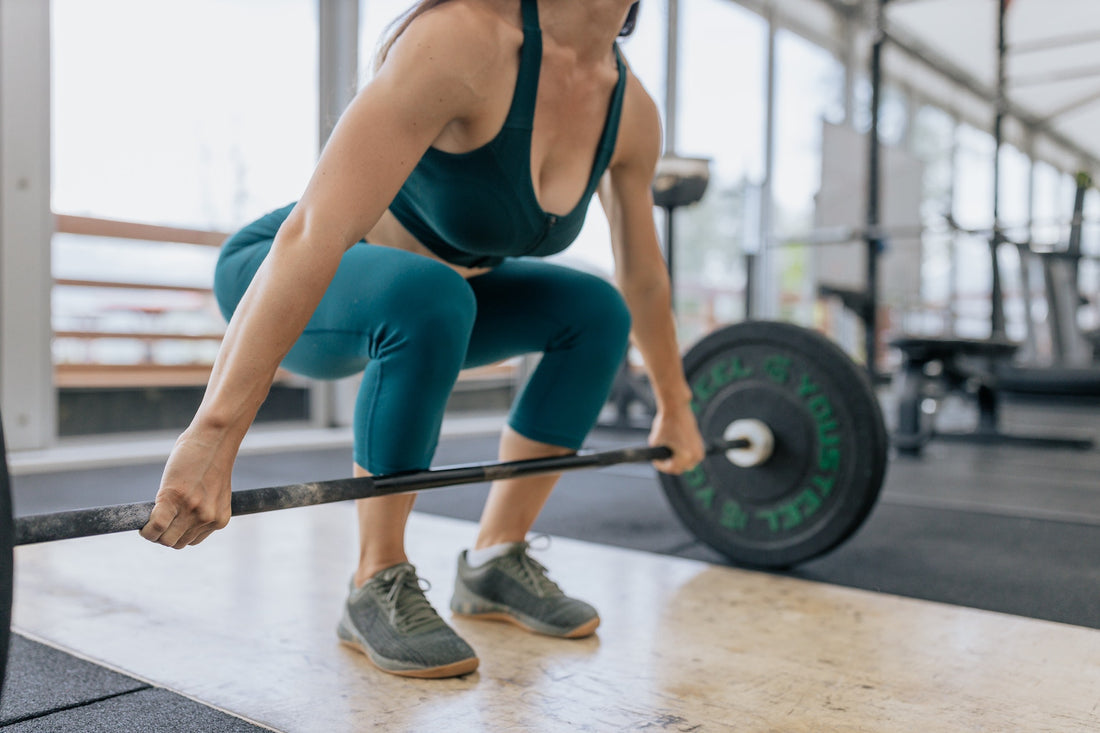 woman doing deadlift